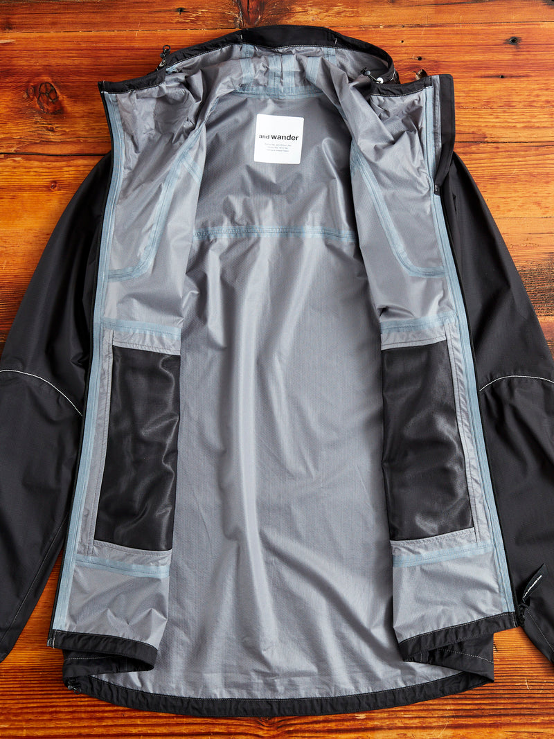 3L Ultra Light Rain Jacket in Black