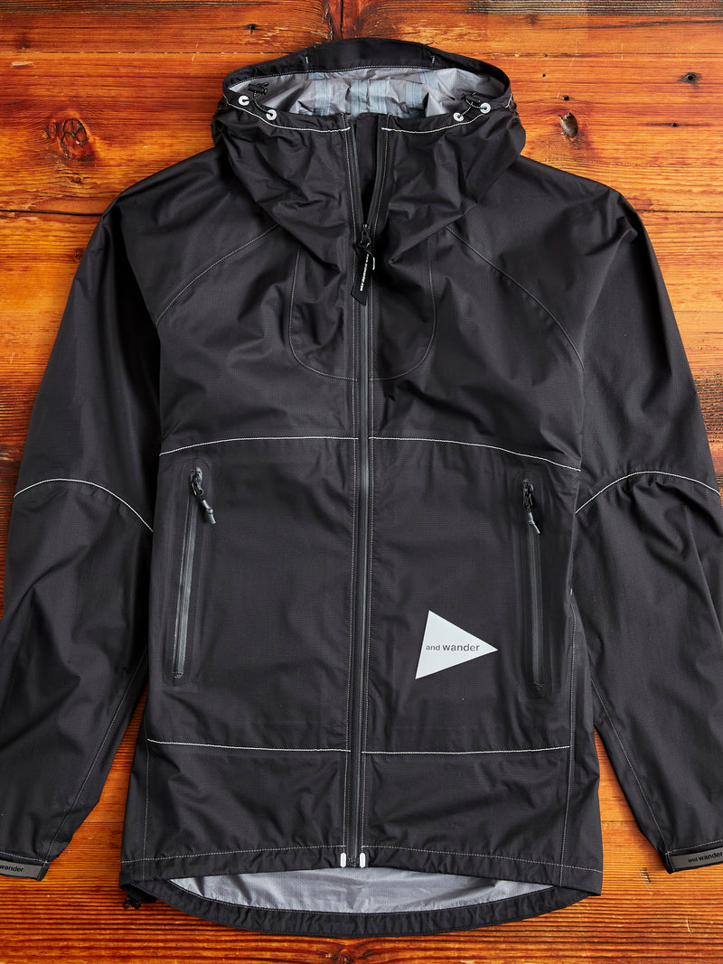 3L Ultra Light Rain Jacket in Black