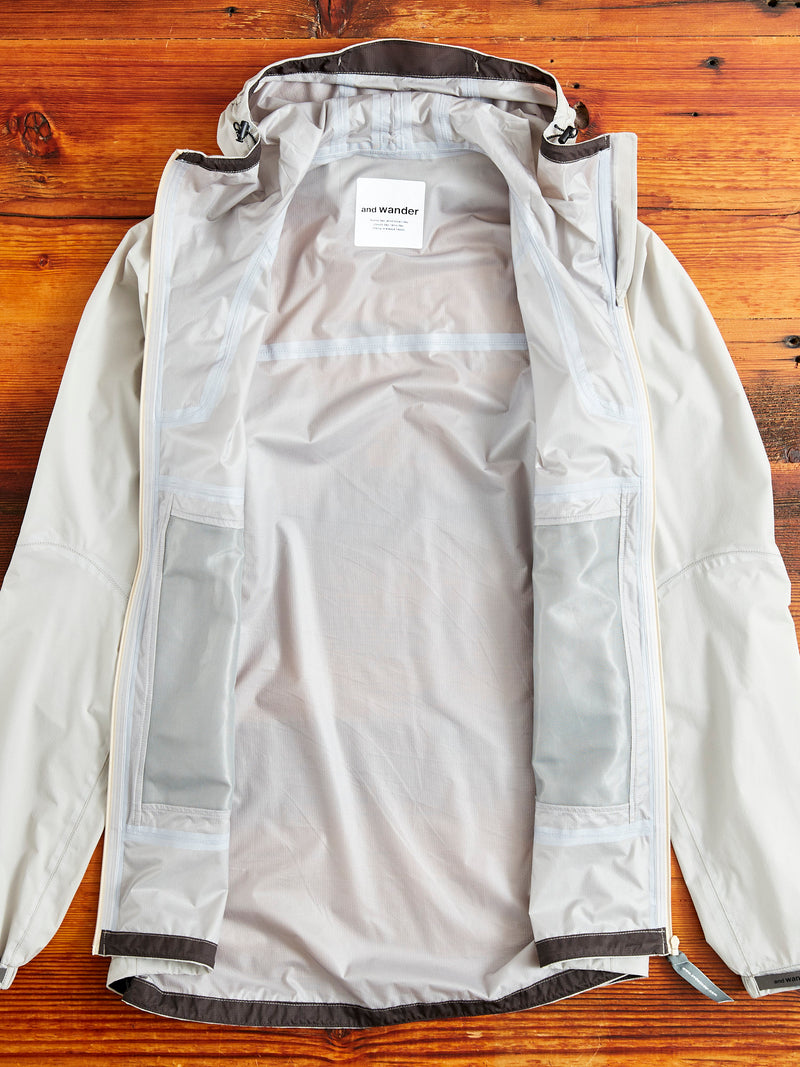 3L Ultra Light Rain Jacket in Light Grey