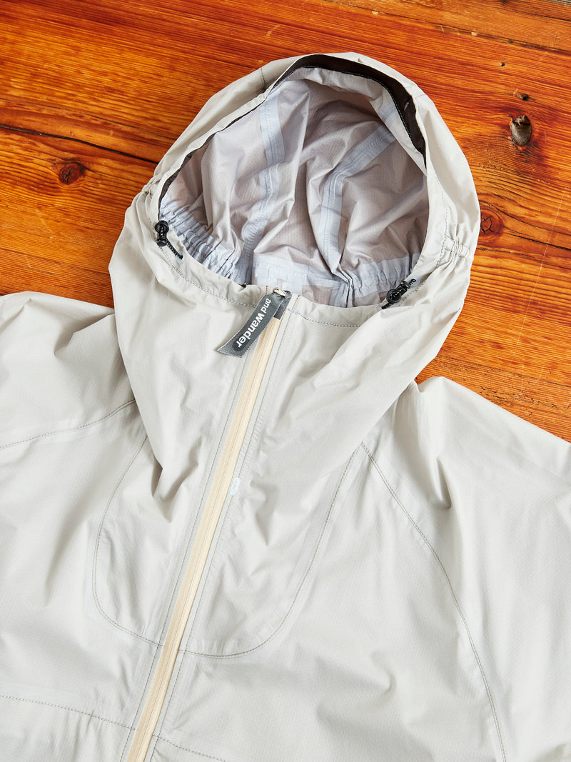 3L Ultra Light Rain Jacket in Light Grey