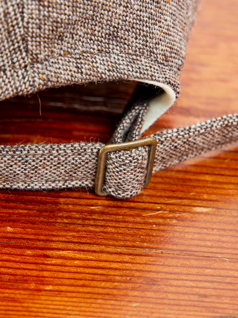 Brown's Beach Tweed Baseball Cap in Brown