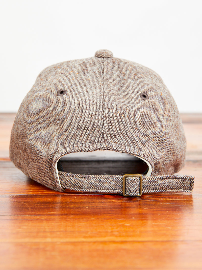 Brown's Beach Tweed Baseball Cap in Brown