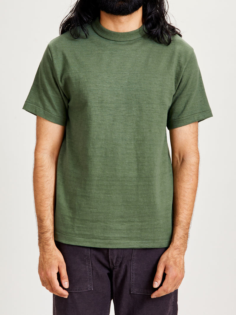 4601 Loopwheel Tee in Green