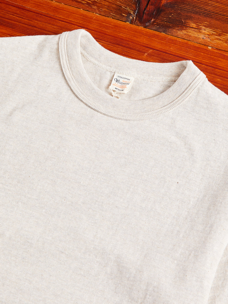 4601 Loopwheel Tee in Oatmeal