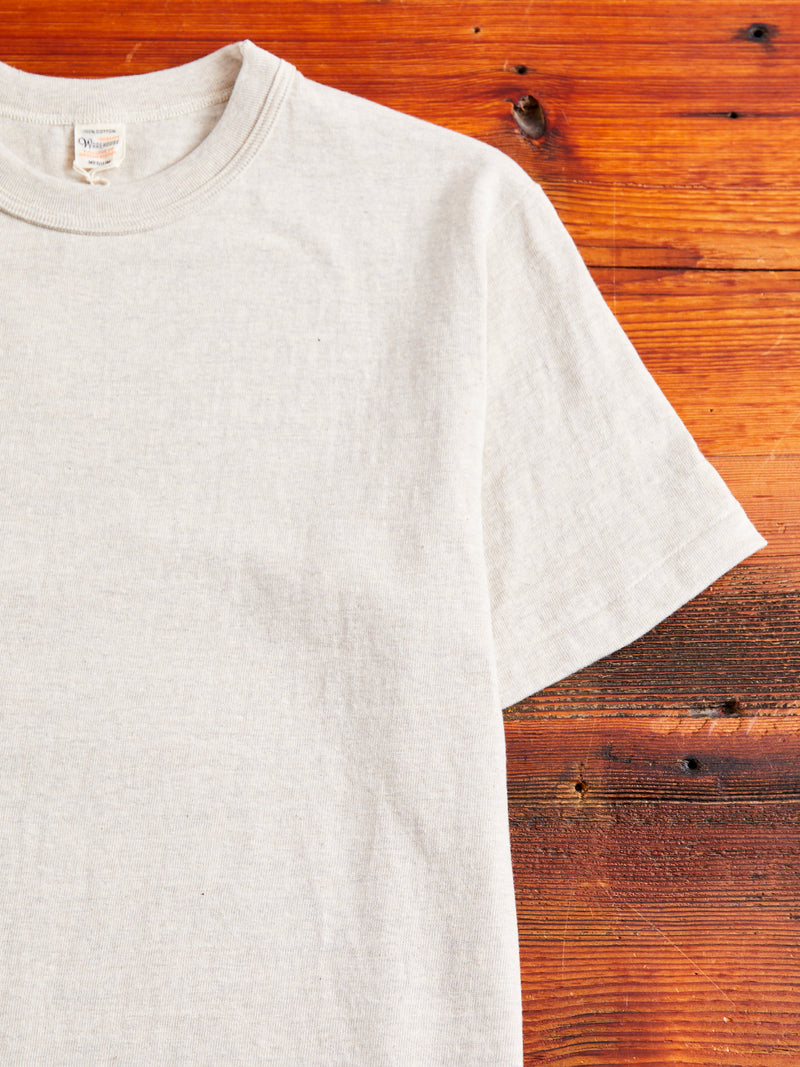 4601 Loopwheel Tee in Oatmeal