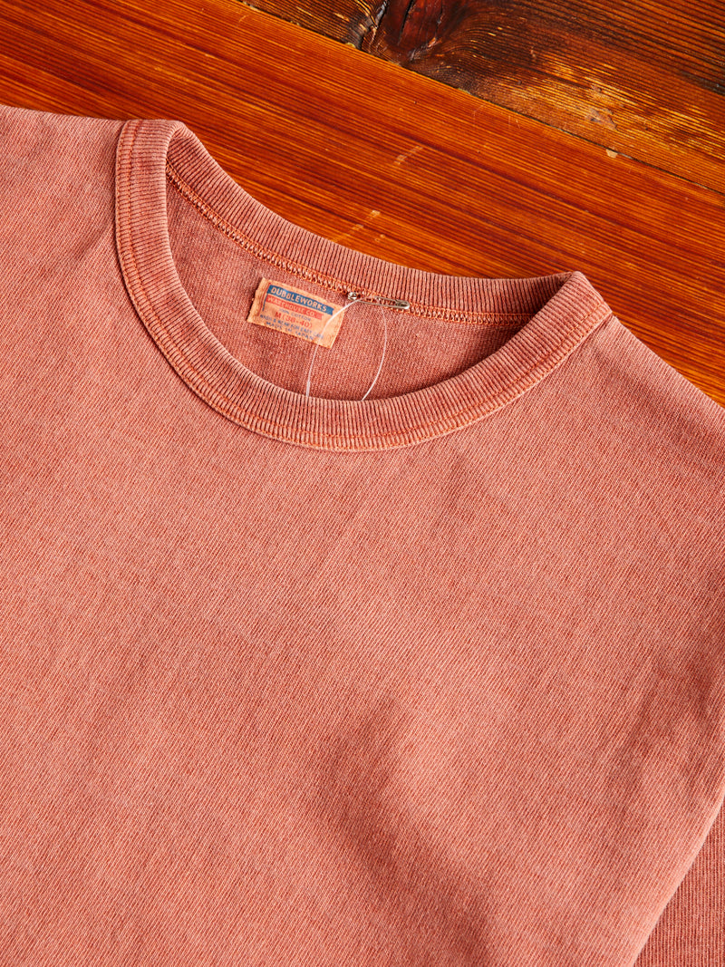 Stand Wheeler Pigment-Dyed T-Shirt in Brick Red