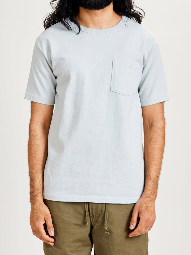 Stand Wheeler Pocket T-Shirt in Sax