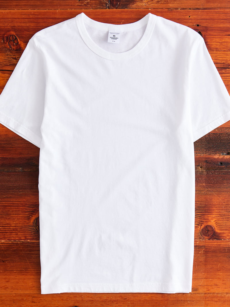 Ringspun Jersey T-shirt in White