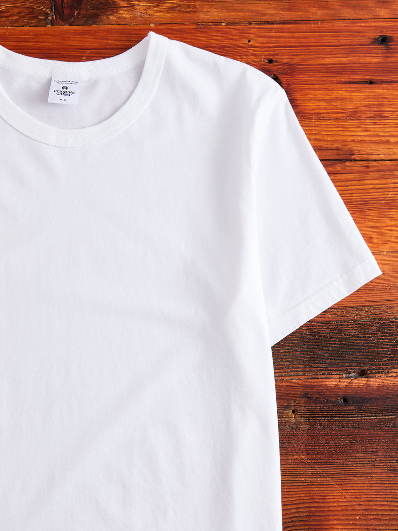 Ringspun Jersey T-shirt in White