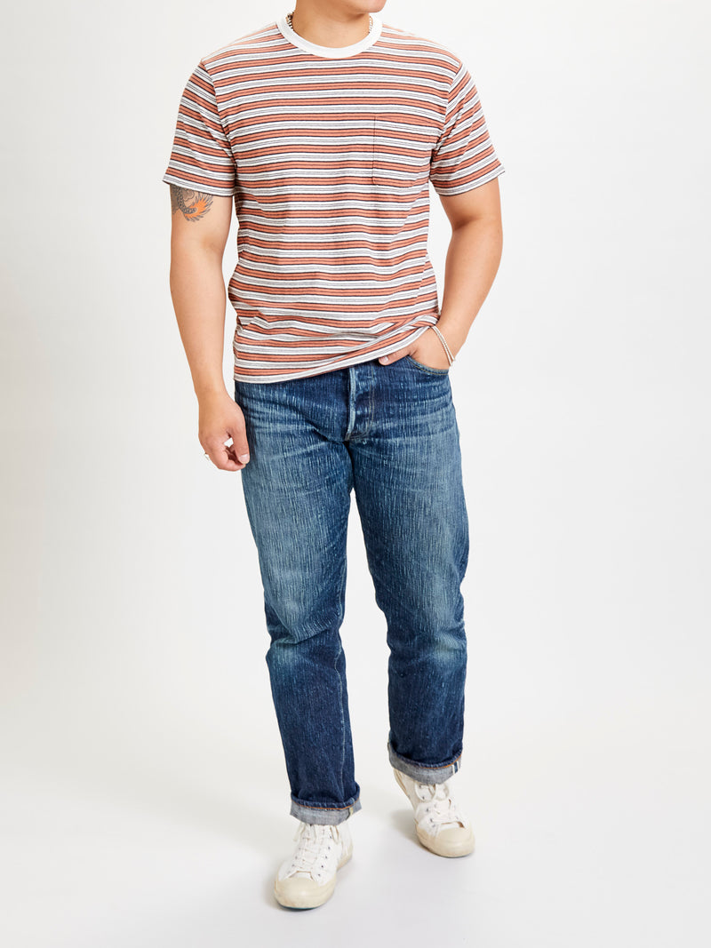 Stripe T-Shirt in Orange