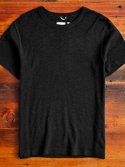 1x1 Slub T-Shirt in Black