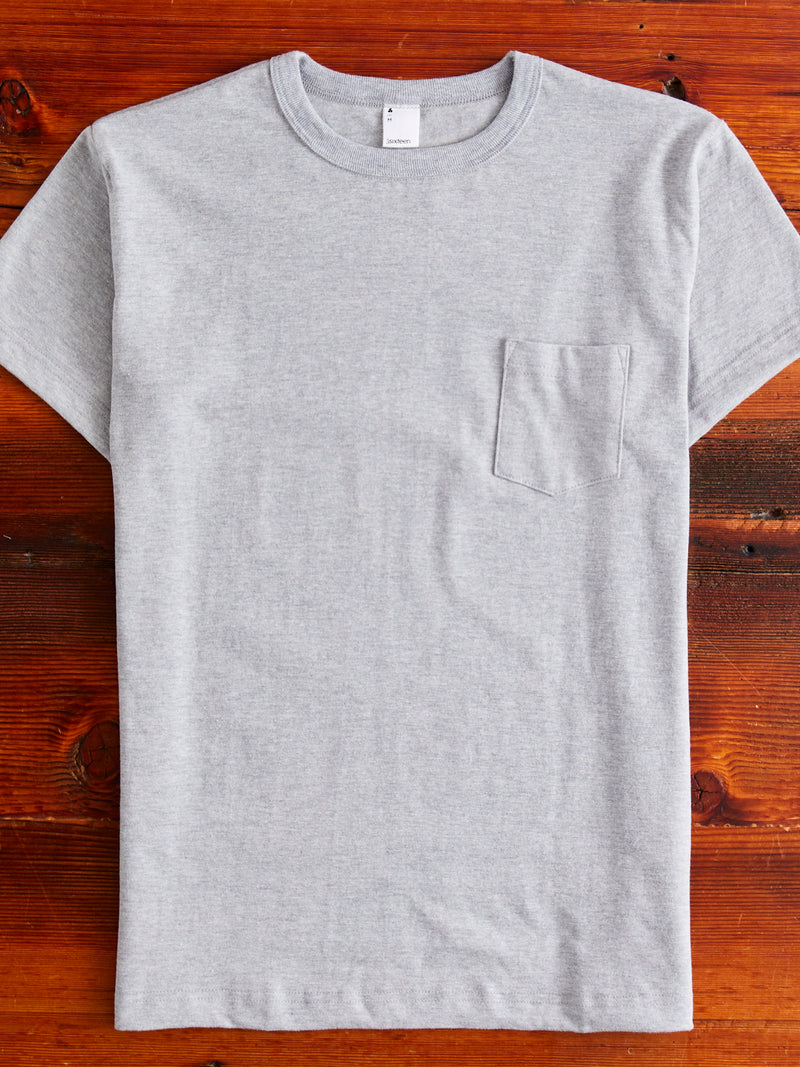 2-Pack Heavyweight Pocket T-Shirts in Heather Grey