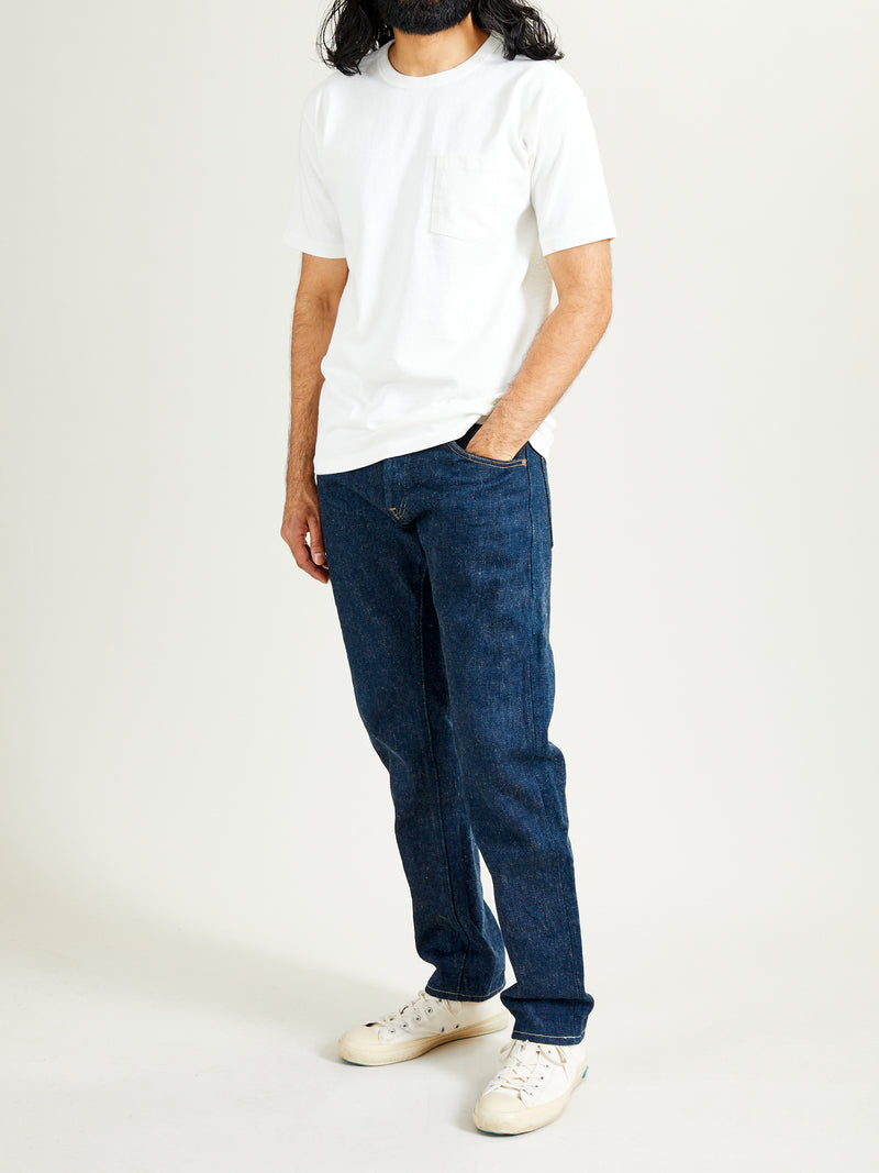 Stand Wheeler Pocket T-Shirt in Off White