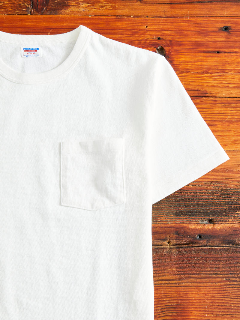 Stand Wheeler Pocket T-Shirt in Off White