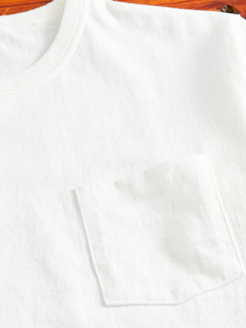 Stand Wheeler Pocket T-Shirt in Off White