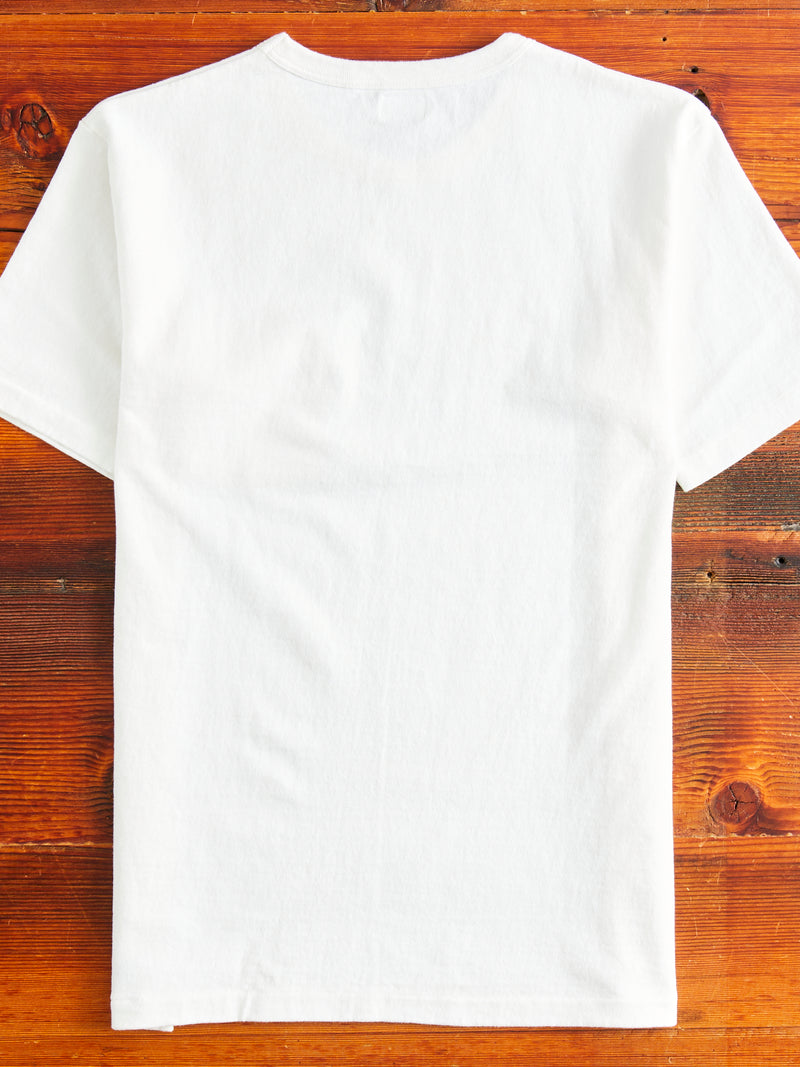 Stand Wheeler Pocket T-Shirt in Off White