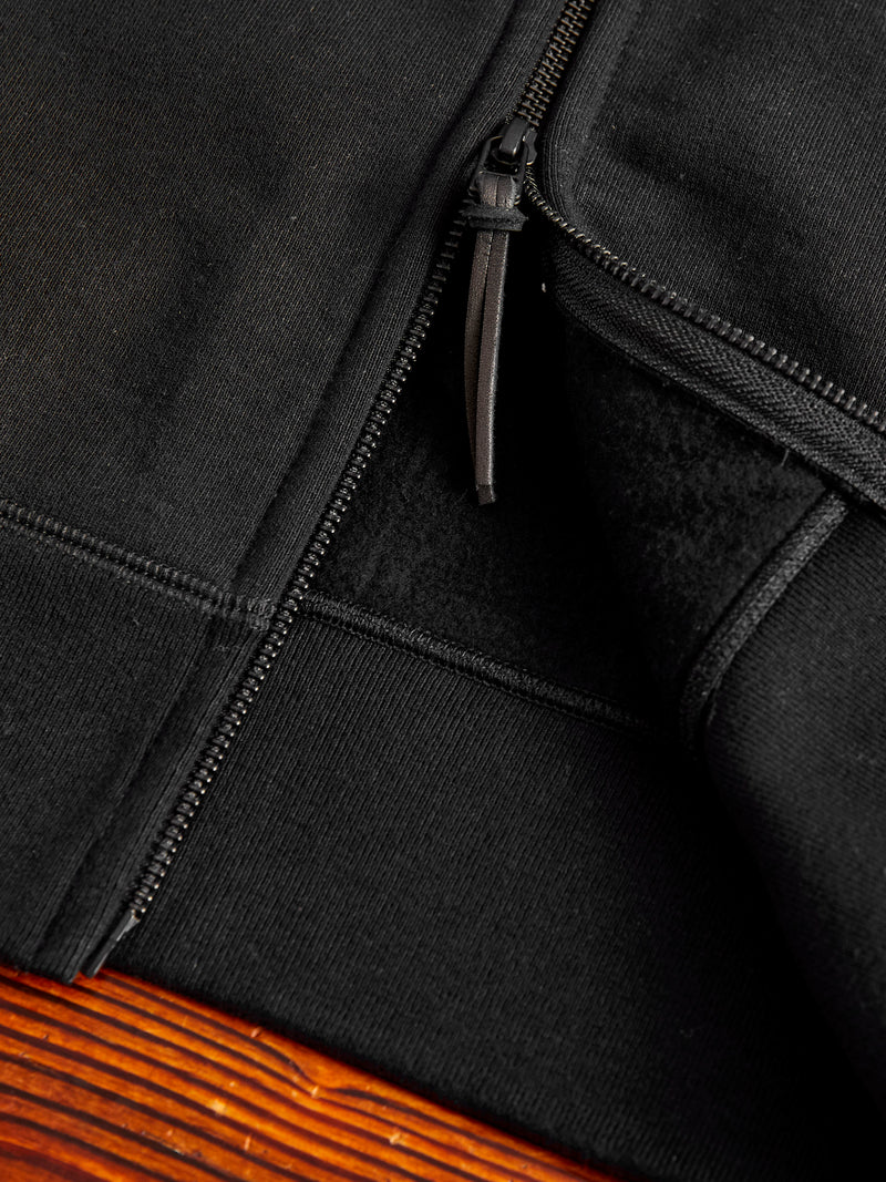 Heavyweight Zip Hoodie in Black