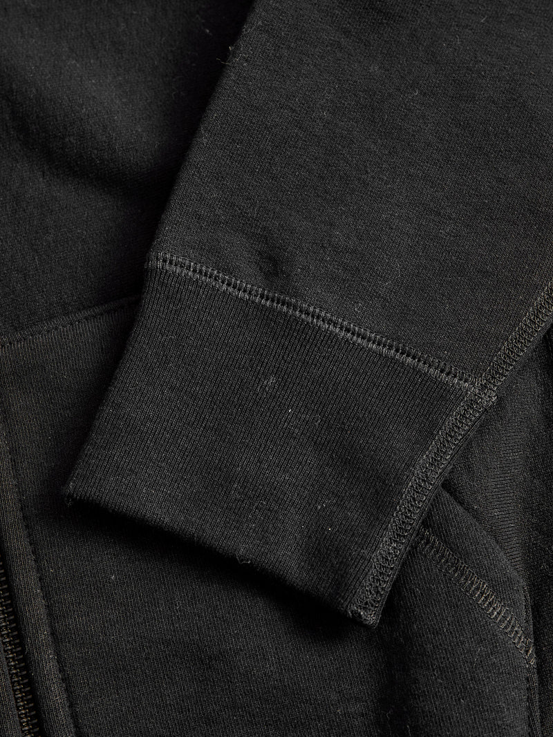 Heavyweight Zip Hoodie in Black