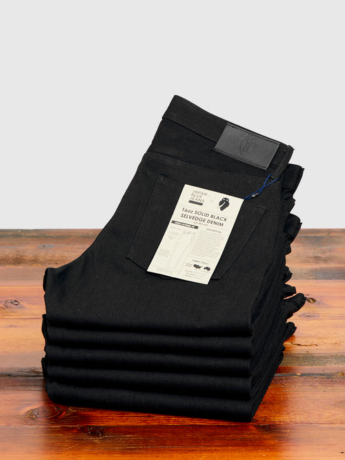 JBO-670 16oz Black Selvedge Denim - High Tapered