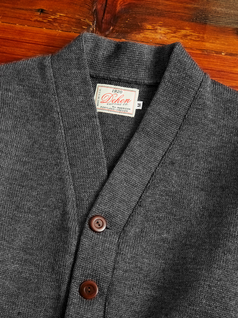 Classic Cardigan in Charcoal