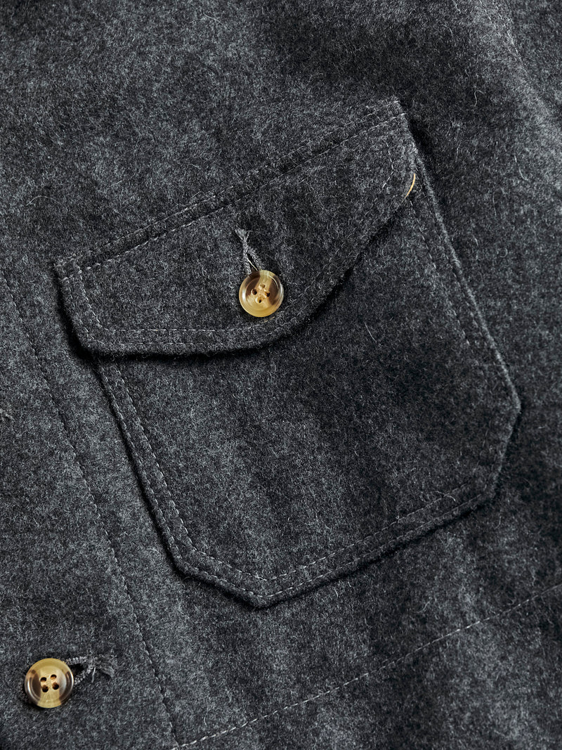 Crissman Overshirt in Charcoal