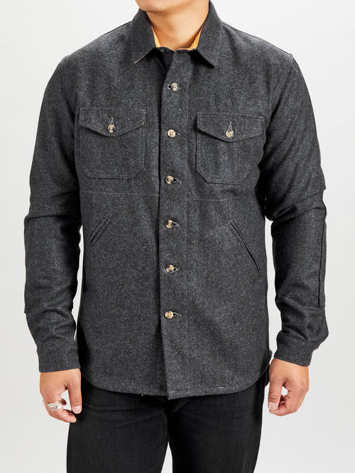 Crissman Overshirt in Charcoal