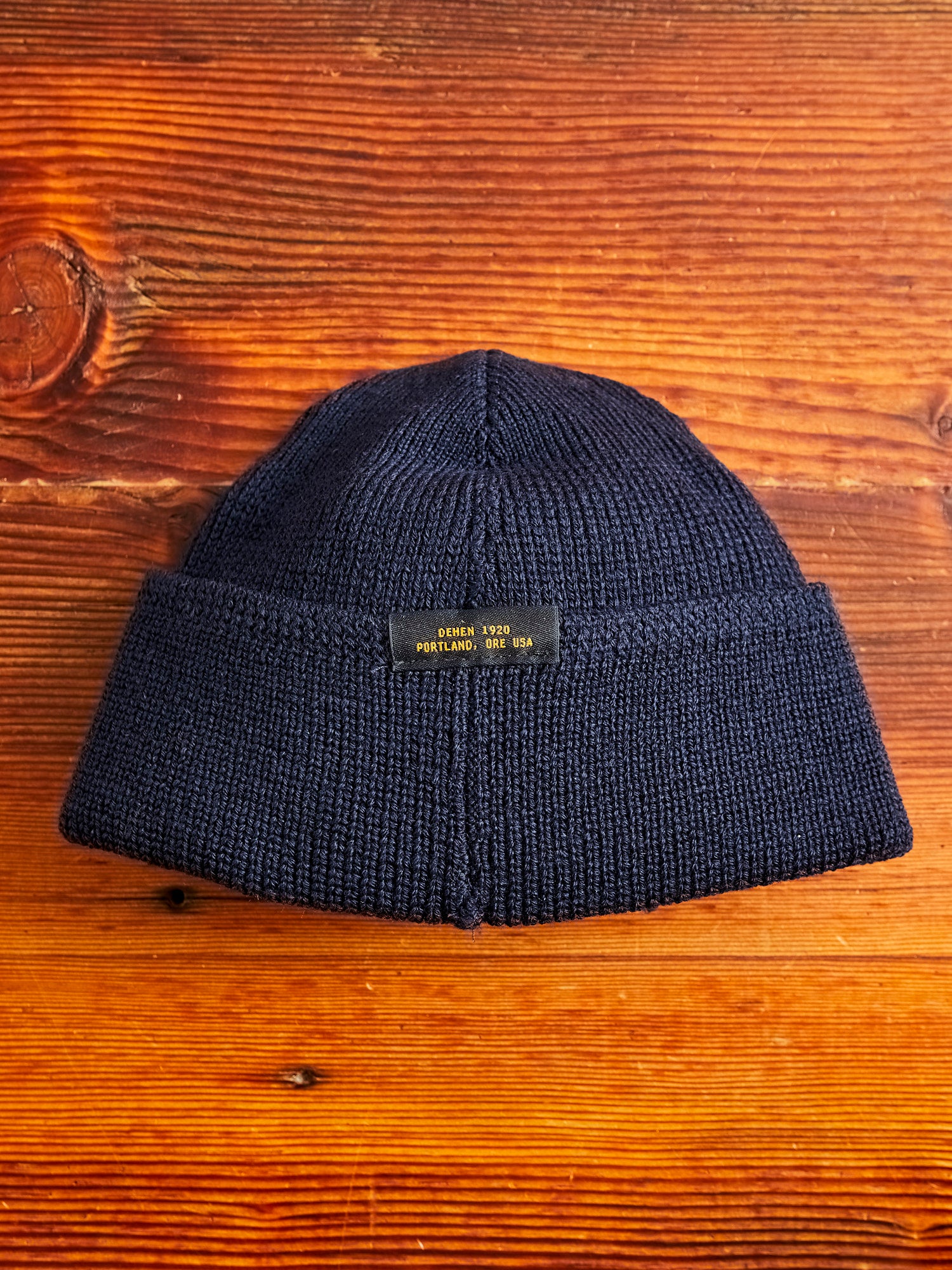 Wool Knit Watch Cap in Dark Navy – Blue Owl Workshop