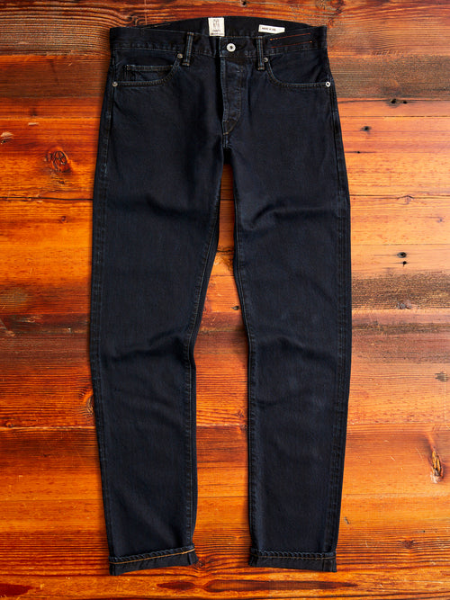 "Miles" 12.5oz Natural Slub Black Overdye Selvedge Denim - Pen Slim