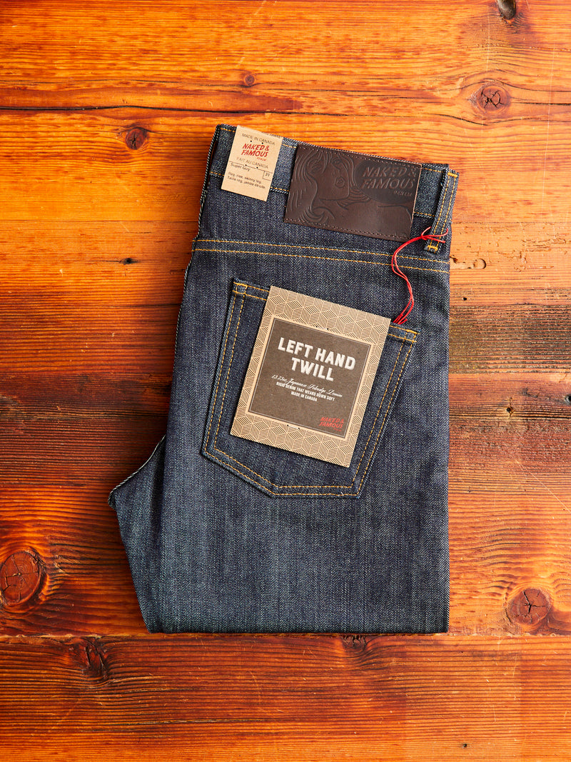 "Left Hand Twill" 13.75oz Selvedge Denim - Super Guy Fit