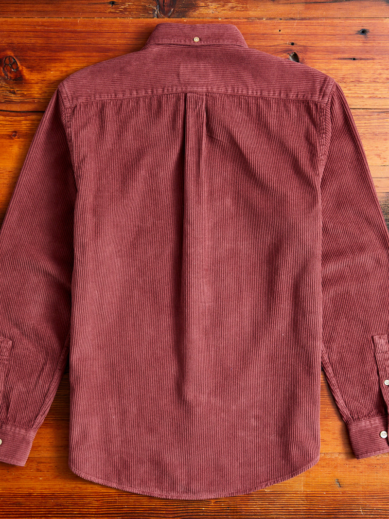 Lobo Button-Up Shirt in Bordeaux