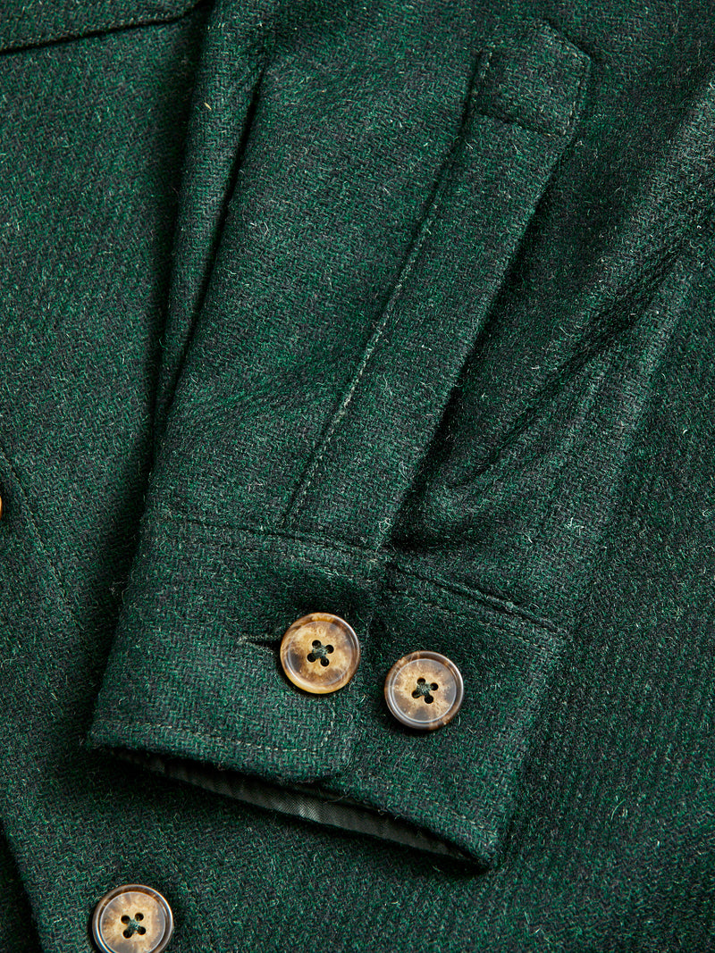 Wool Field Overshirt in Green