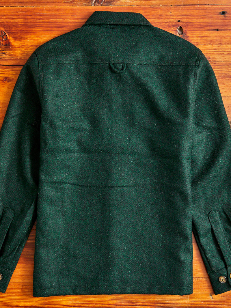 Wool Field Overshirt in Green