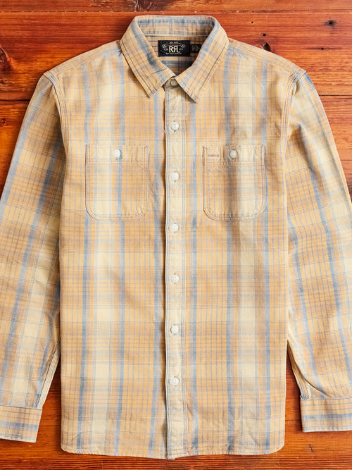 Farrell Plaid Workshirt in Yellow Multi