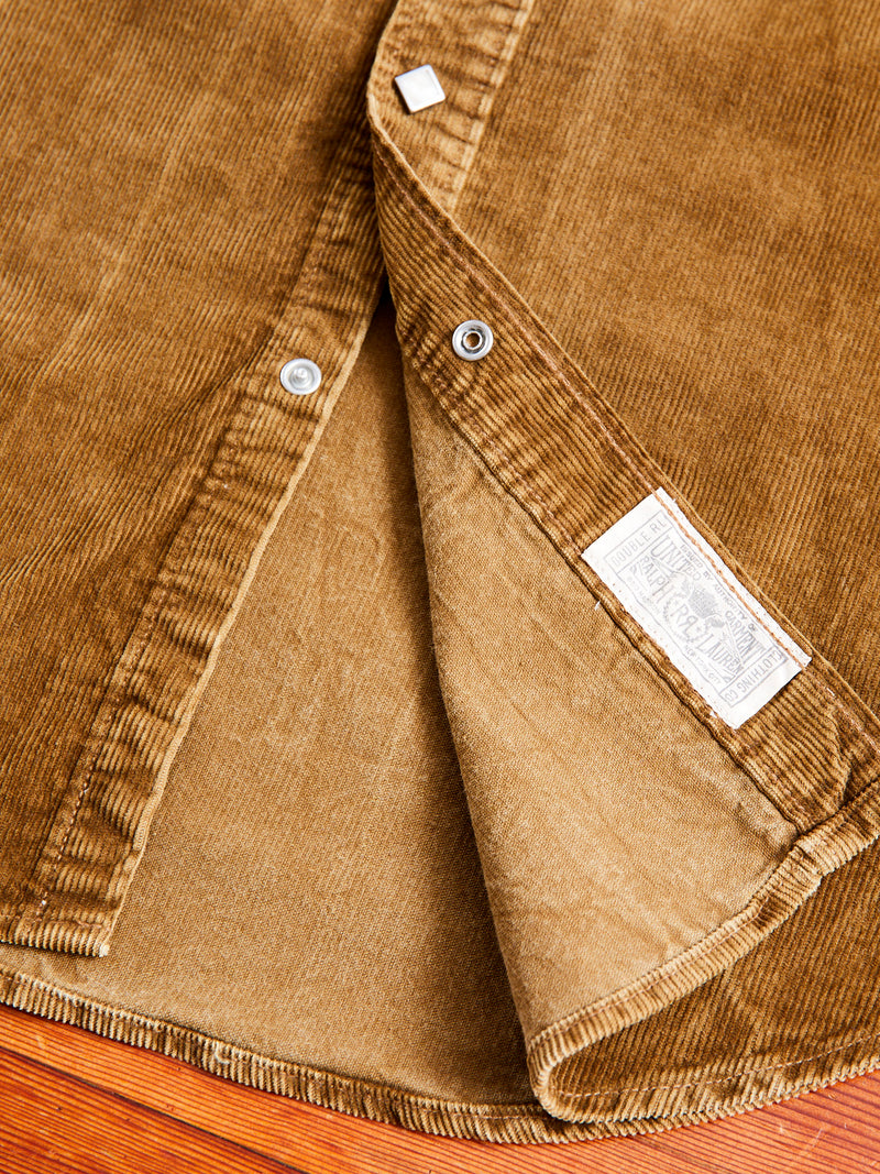 Buffalo Western Corduroy Workshirt in Faded Tan