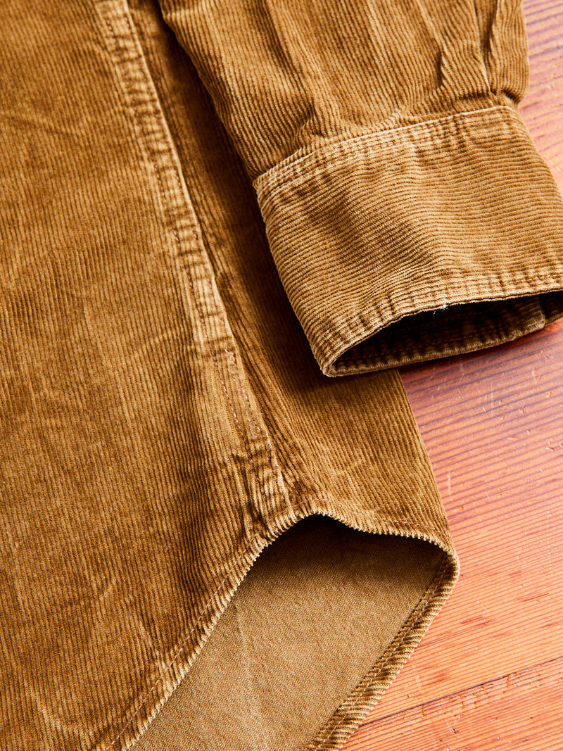 Buffalo Western Corduroy Workshirt in Faded Tan