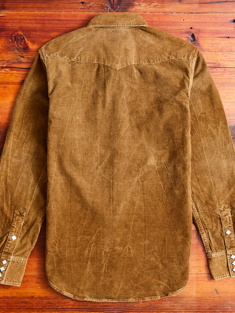 Buffalo Western Corduroy Workshirt in Faded Tan