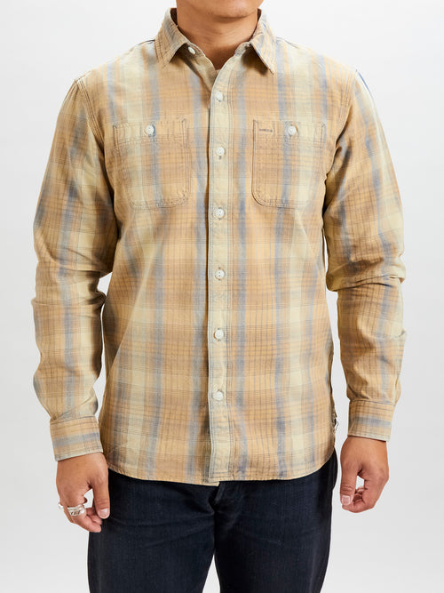 Farrell Plaid Workshirt in Yellow Multi