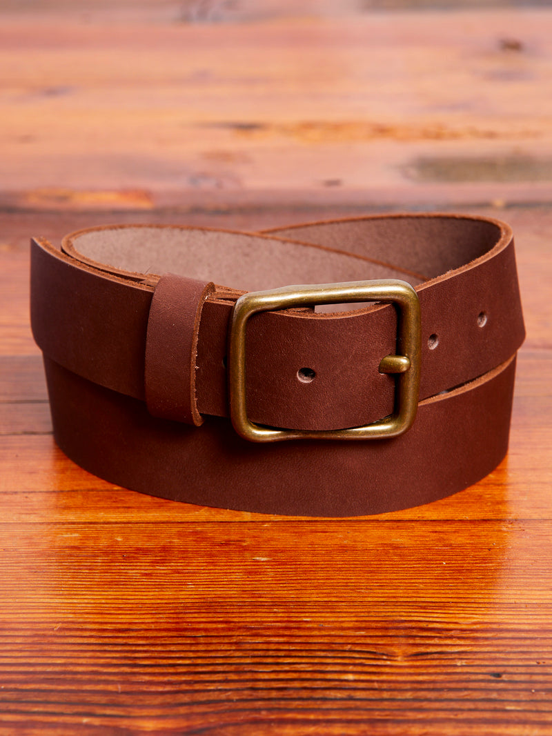 Pioneer Leather Belt in Amber