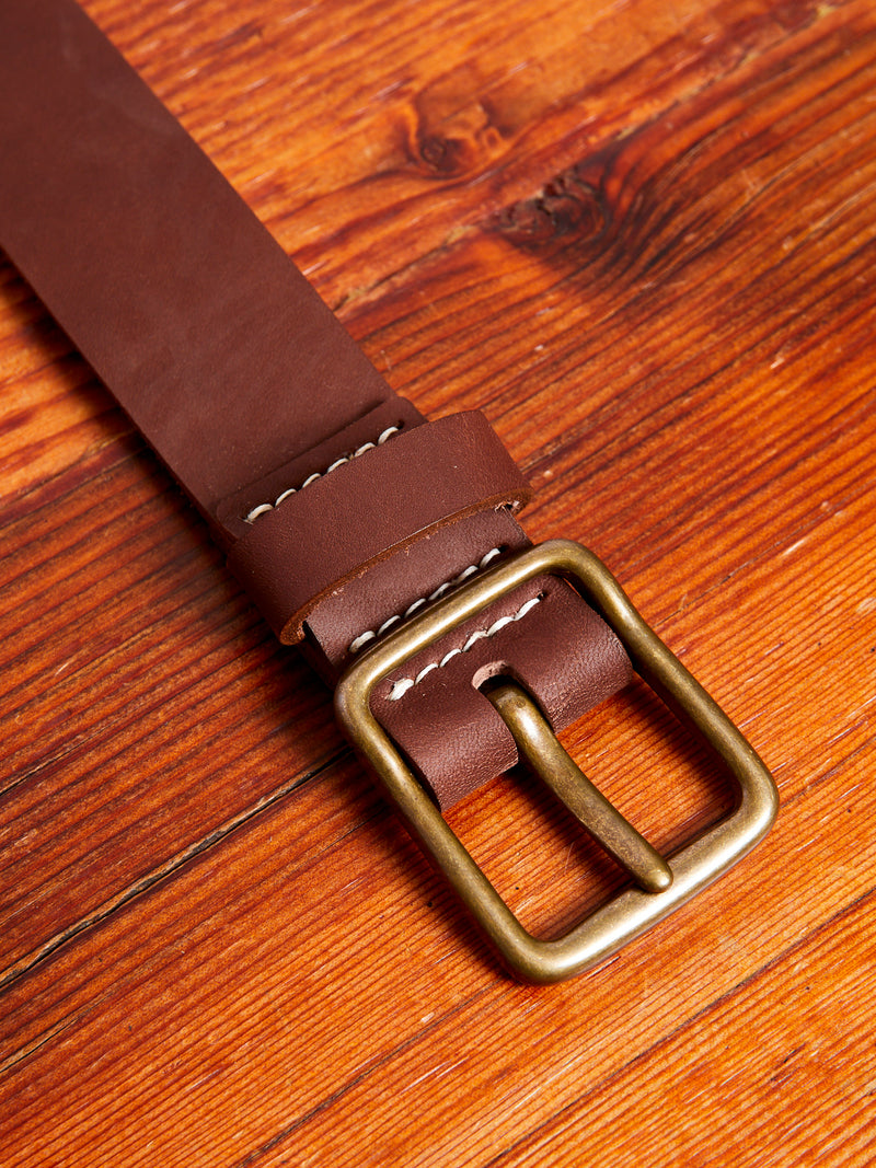 Pioneer Leather Belt in Amber