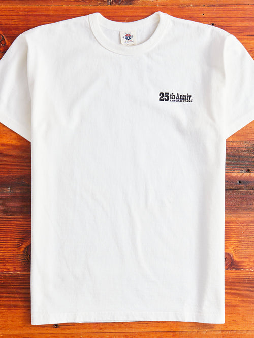 "25th Anniversary" Heavyweight T-Shirt in White