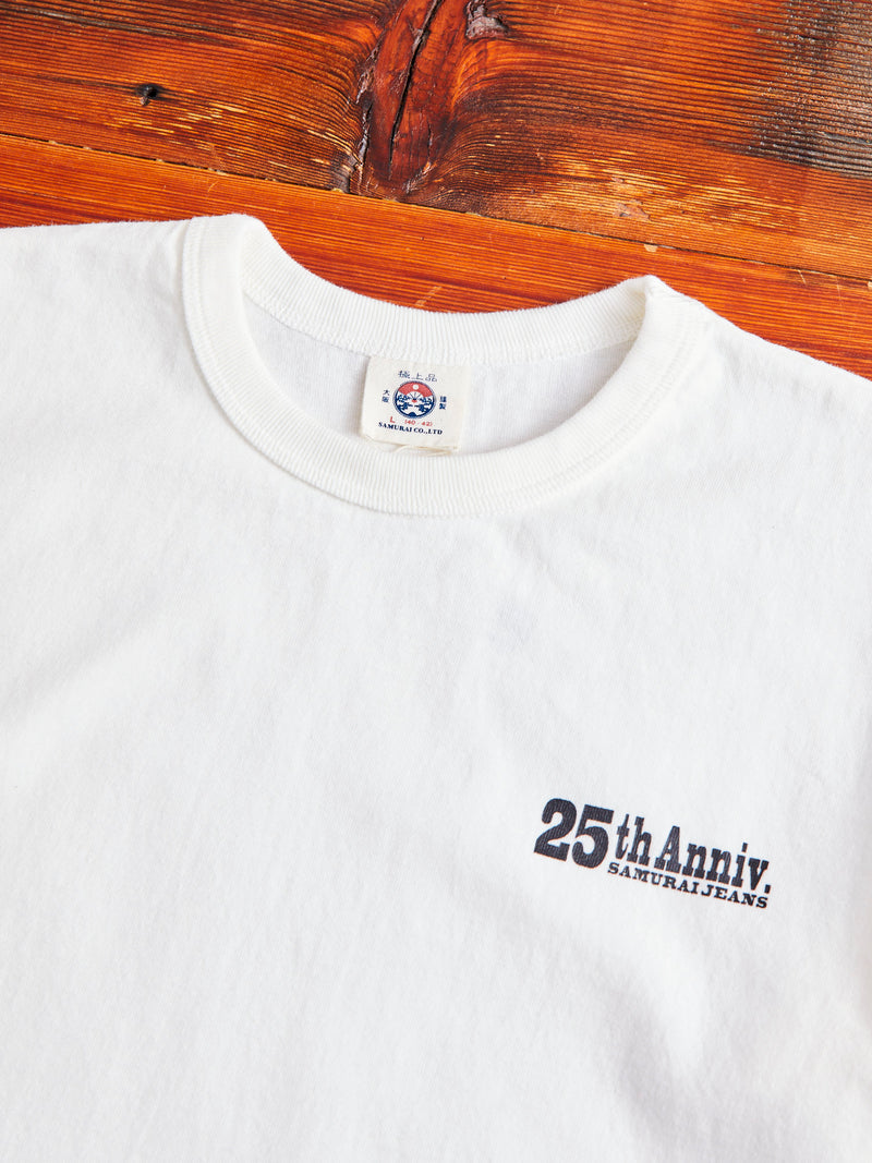 "25th Anniversary" Heavyweight T-Shirt in White