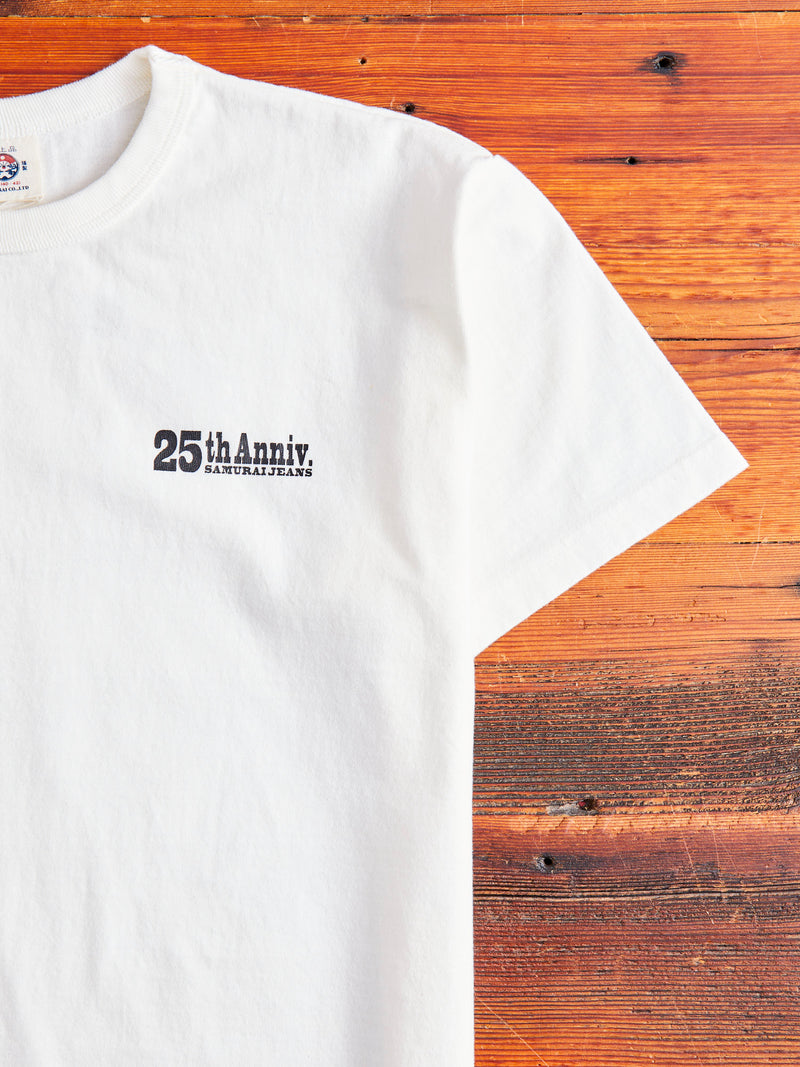 "25th Anniversary" Heavyweight T-Shirt in White