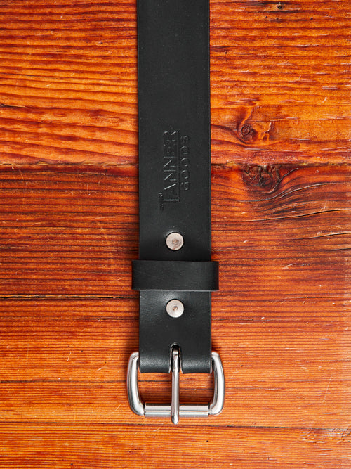 "Standard" 11oz Leather Belt in Black