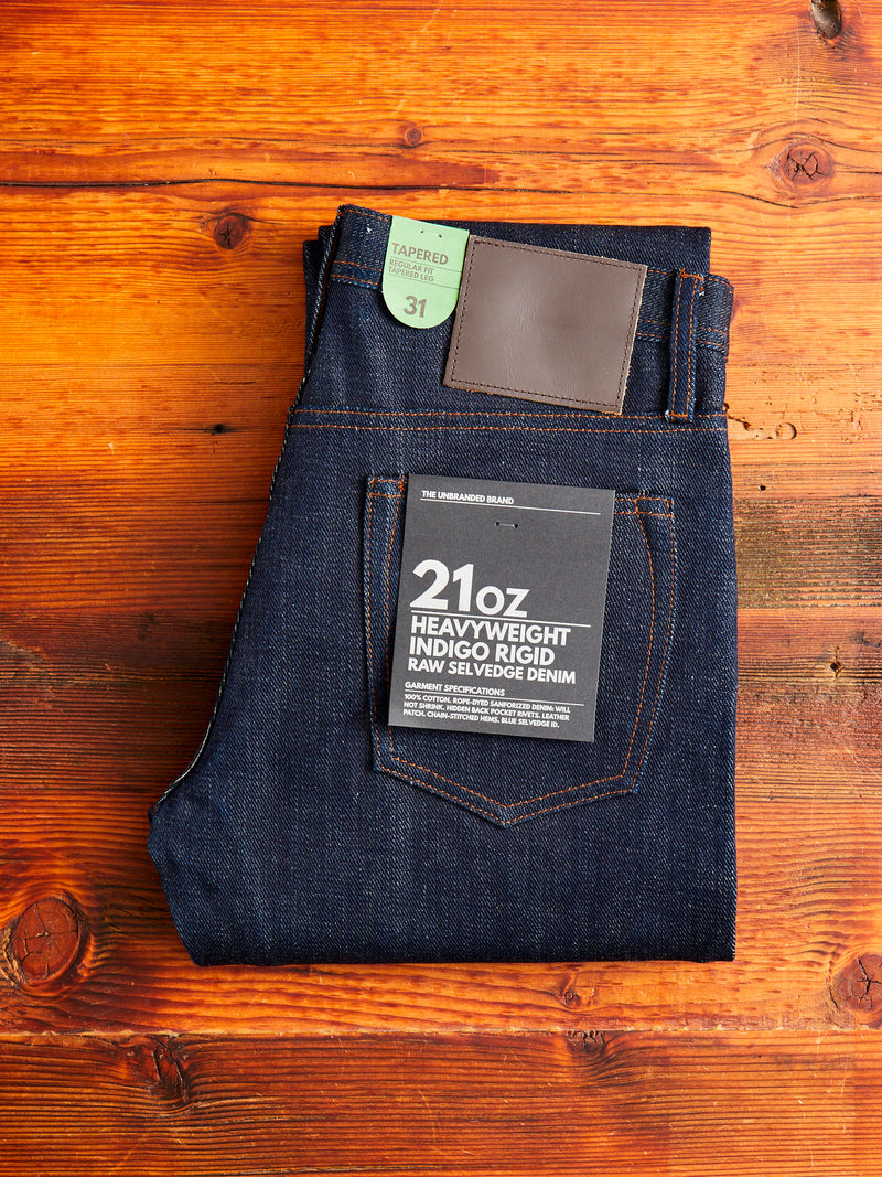 UB221 Heavyweight 21oz Selvedge Denim - Tapered Fit