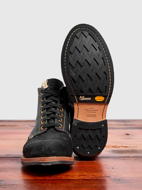 Horsehide Brigadier Boots-Folk in Black