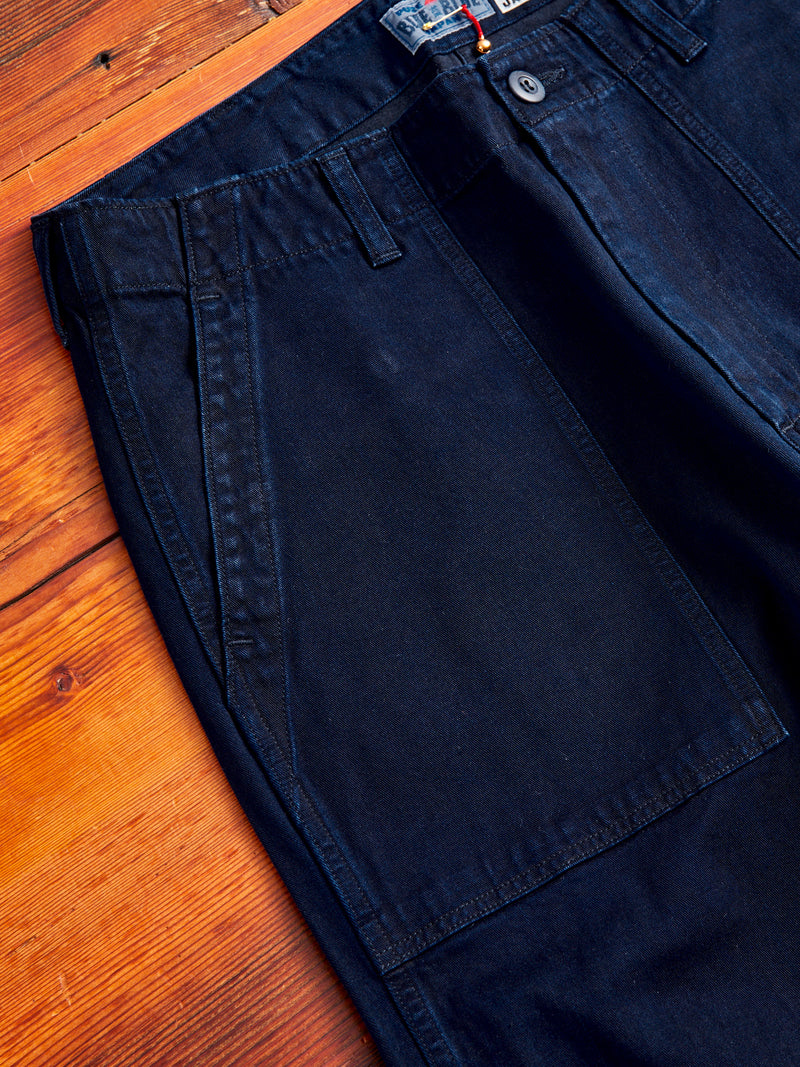 Tencel Twill Fatigue Pants in Indigo