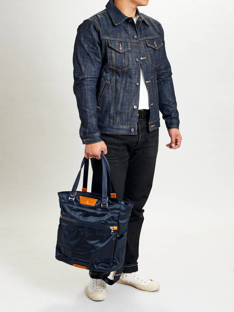 Progress 2way Tote Bag in Navy