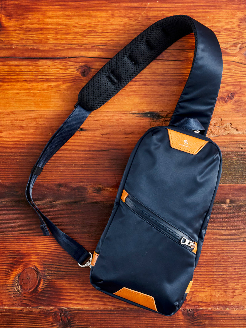 Progress Sling Bag in Navy