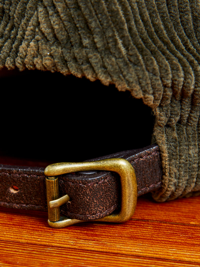 Dog Patch Corduroy Baseball Cap in Moss Green