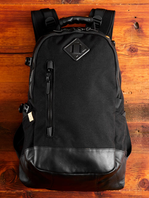 Cordura 20L Backpack in Black Lambskin